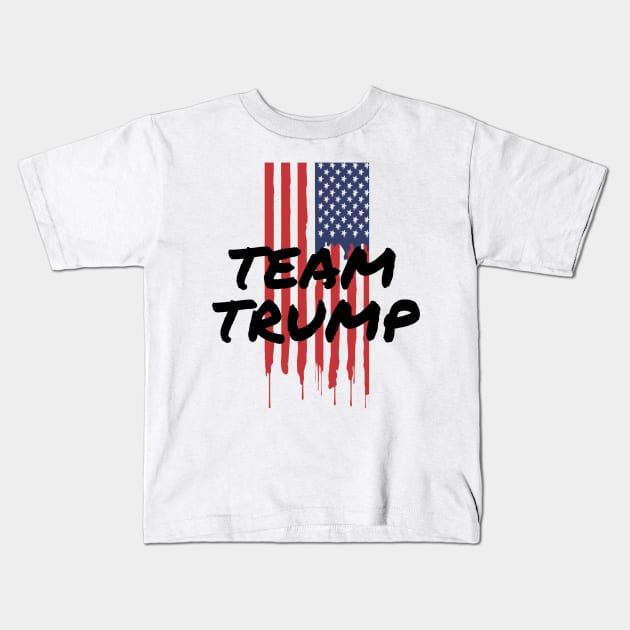 DONALD TRUMP PRESIDENT Kids T-Shirt by Rebelion